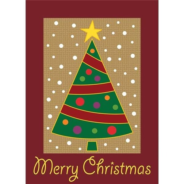 Magnolia Garden Flags Magnolia Garden Flags 481 29 x 42 in. Christmas Tree Burlap Garden Flag; Large 481